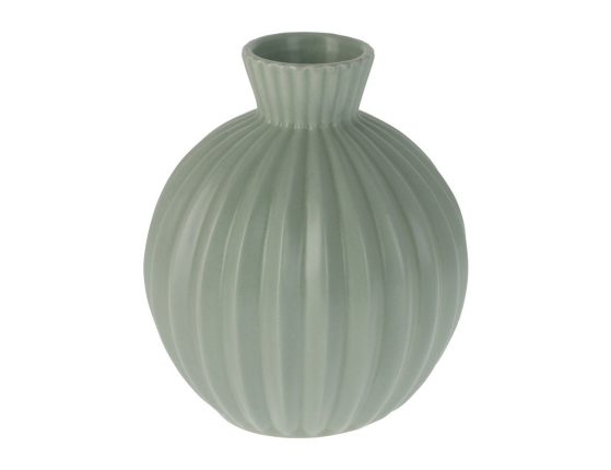 Декоративная ваза ФИОНА, керамика, зелёная, 16 см