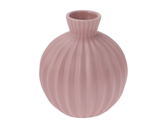Декоративная ваза ФИОНА, керамика, розовая, 16 см