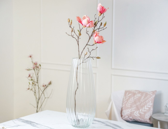 Декоративная ваза ДАЛИЛА, стекло, 50 см