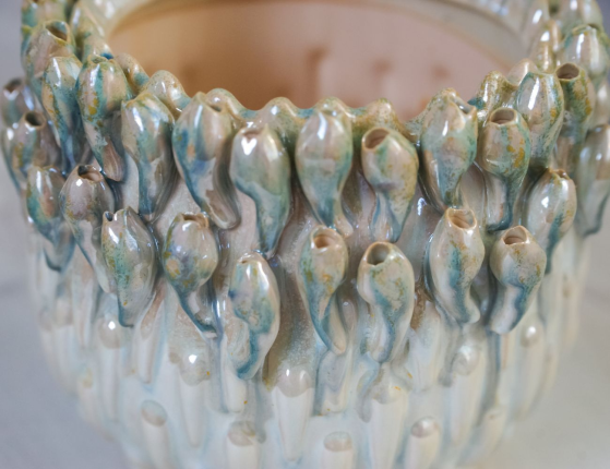 Декоративная ваза БУРЖОН, керамика, 17 см