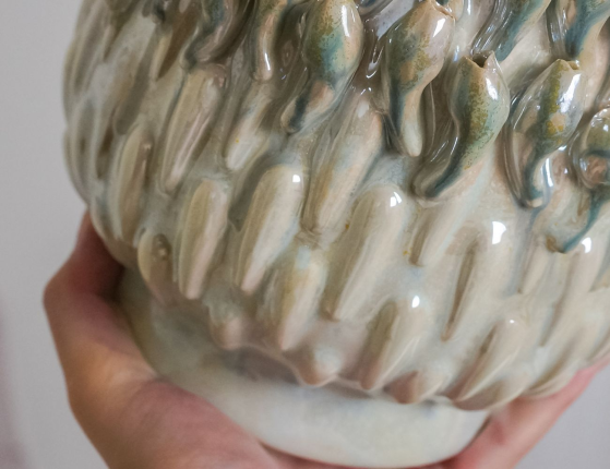 Декоративная ваза БУРЖОН, керамика, 17 см