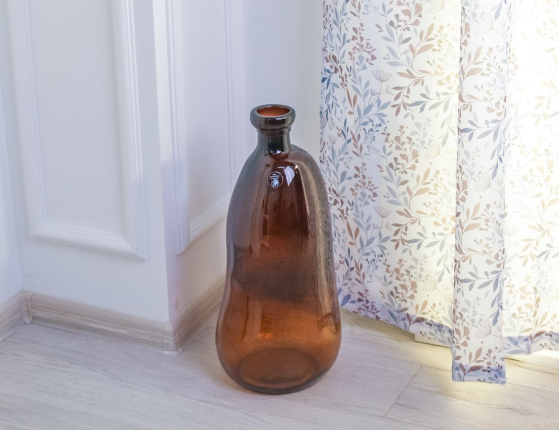 Декоративная ваза-бутыль ИНЕГАЛЬ, стекло, 51 см