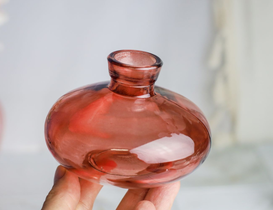 Декоративная ваза-бутыль БОТЕЙЯ, терракотовая, 7 см