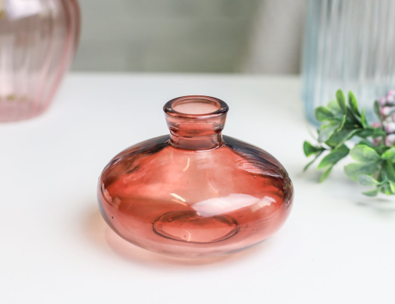 Декоративная ваза-бутыль БОТЕЙЯ, терракотовая, 7 см