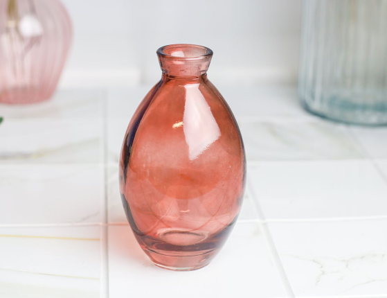 Декоративная ваза-бутыль БОТЕЙЯ, терракотовая, 12 см