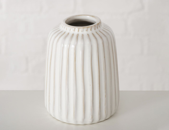 Набор декоративных ваз АРПИНО, керамика, молочный, 11 см, 3 шт.