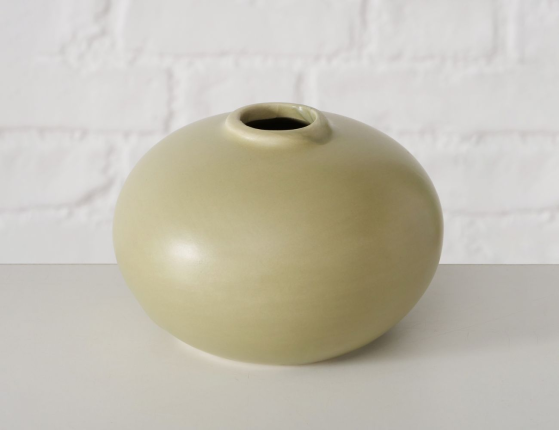 Набор декоративных ваз ВАДИ СТОУН, керамика, оливковый, 11 см, 3 шт.