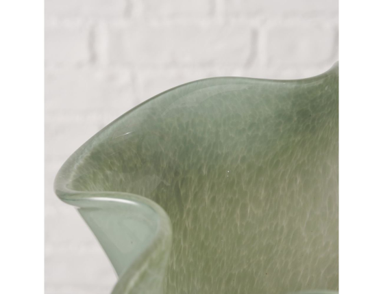 Декоративная ваза ДИМАРО, стекло, зелёная, 27 см