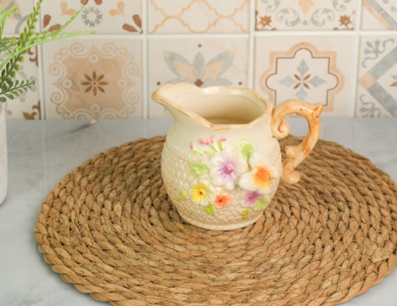 Молочник ЛЕТНЕЕ УТРО, керамика, 11 см