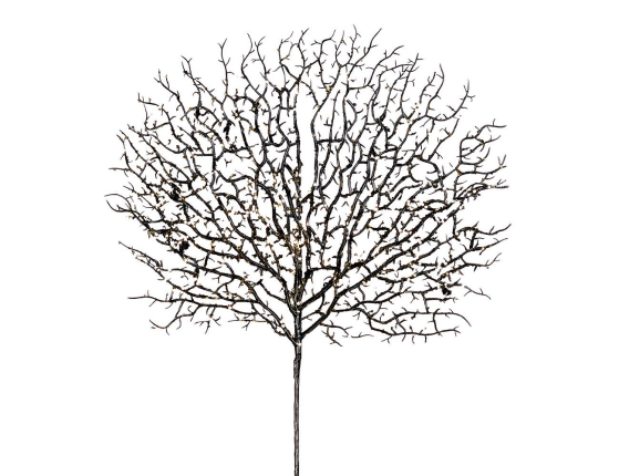 Декоративная ветка ЧЁРНЫЙ КОРАЛЛ, пластик, 66 см