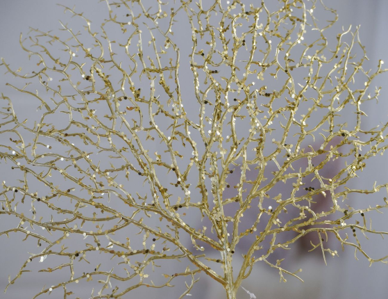 Декоративная ветка ЗОЛОТОЙ КОРАЛЛ, пластик, 66 см