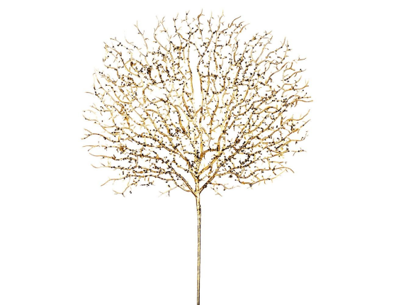 Декоративная ветка ЗОЛОТОЙ КОРАЛЛ, пластик, 66 см