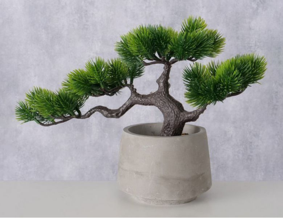 Искусственный бонсай МИЯДЗУ, керамика, пластик, 21 см