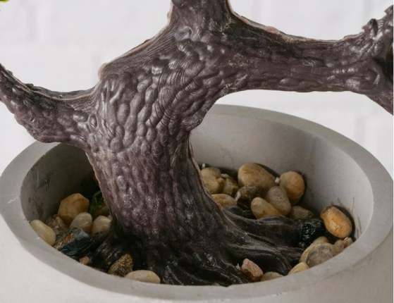 Искусственный бонсай МИЯДЗУ, керамика, пластик, 21 см