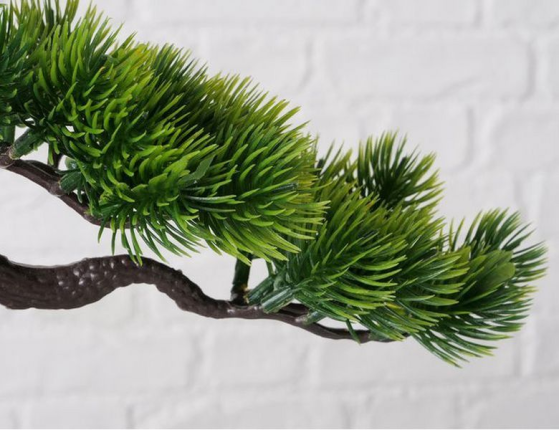 Искусственный бонсай МИЯДЗУ, керамика, пластик, 21 см