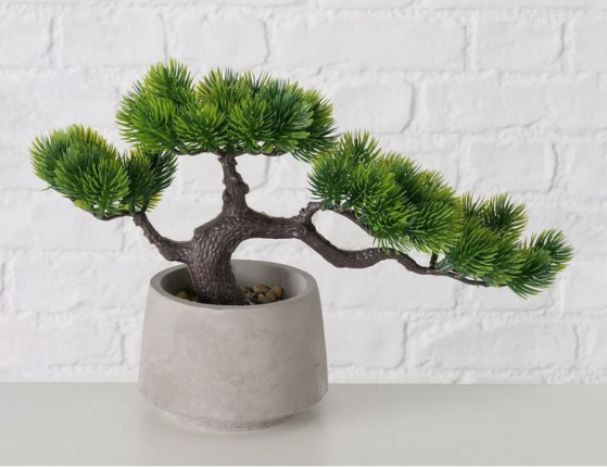 Искусственный бонсай МИЯДЗУ, керамика, пластик, 21 см