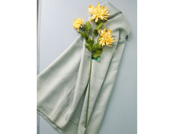 Искусственный цветок ЖЁЛТАЯ ХРИЗАНТЕМА, текстиль, 73 см