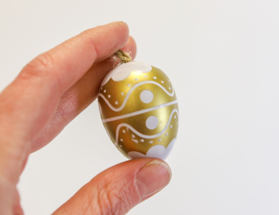 Набор декоративных яиц ПАСХАЛЬНЫЙ СТИЛЬ, пластик, 4 см, 12 шт.