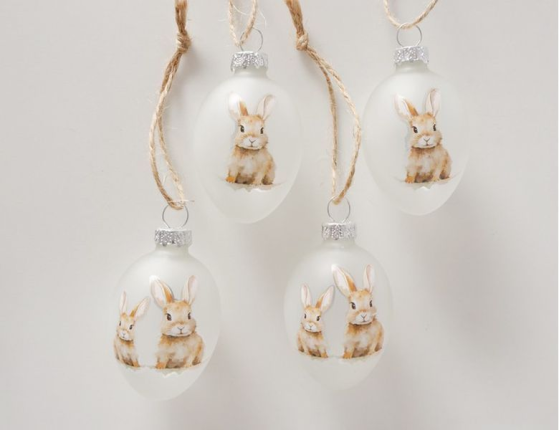 Декоративные пасхальные яйца БРАТЦЫ БАФФИ, матовые, 7 см, 4 шт.