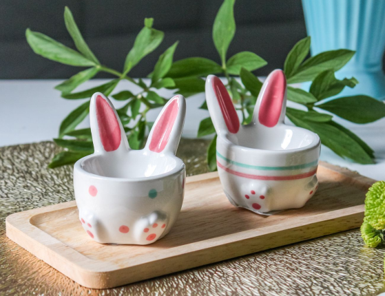 Подставка для яйца УШАСТИК-ОЗОРНИК, керамика, 8 см