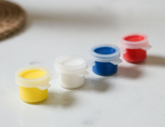 Пасхальный набор для творчества КРАШЕНКИ-РАСКРАСКИ, пластик, 4 шт., 4 краски, кисточка