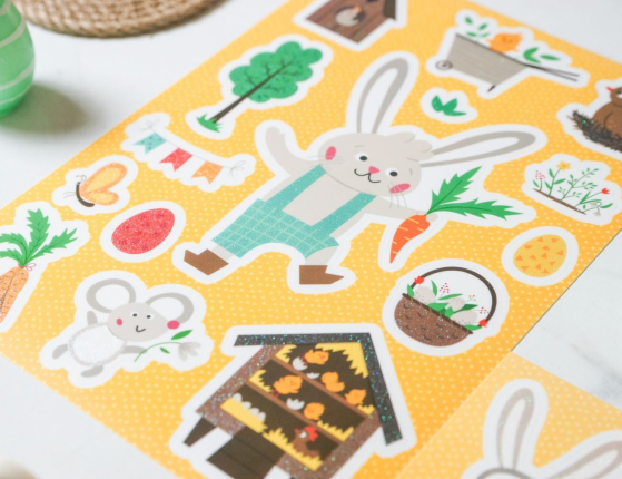 Наклейки для яиц ПАСХАЛЬНЫЕ КАРТИНКИ, 29х21 см, 2 шт.