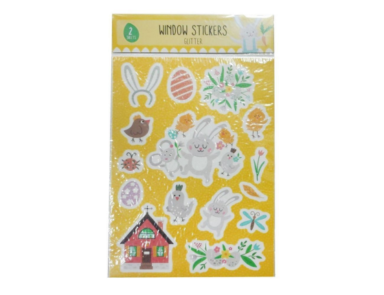 Наклейки для яиц ПАСХАЛЬНЫЕ КАРТИНКИ, 29х21 см, 2 шт.