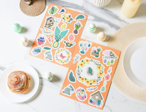 Наклейки для яиц ПАСХАЛЬНОЕ ПОПУРРИ, 29х21 см, 2 шт.