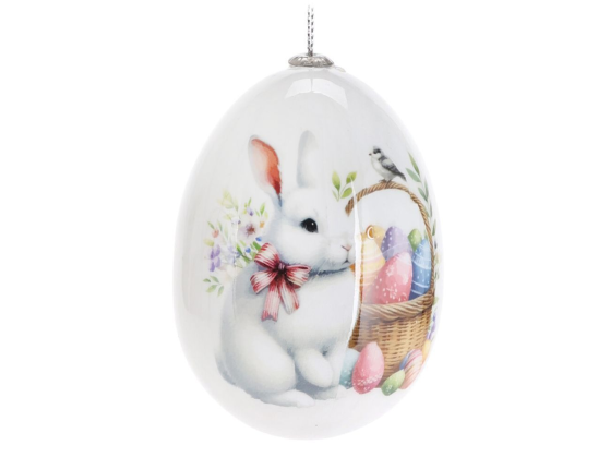 Декоративные пасхальные яйца КРОЛИКИ - УШАСТАЯ КОМПАНИЯ, 7 см, 4 шт.
