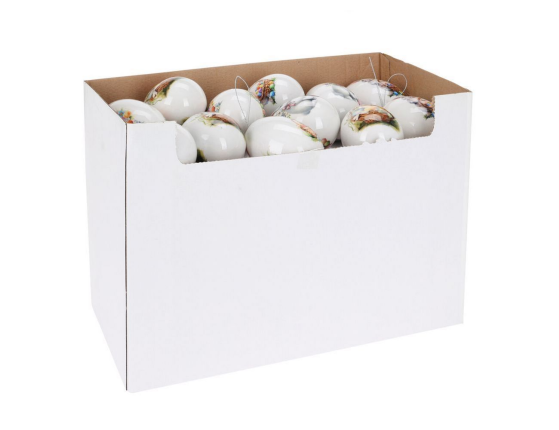 Декоративные пасхальные яйца КРОЛИКИ - УШАСТАЯ КОМПАНИЯ, 7 см, 4 шт.