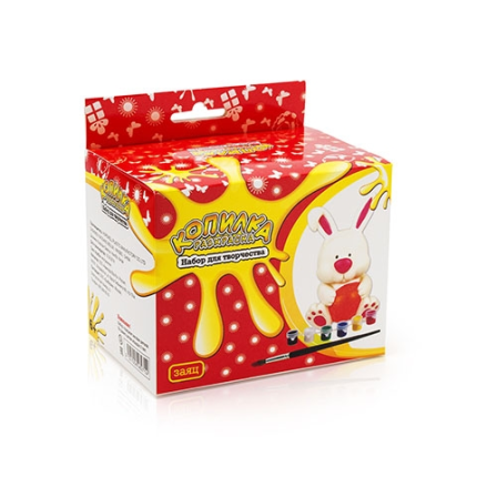 Копилка-раскраска Зайчик, 10 см