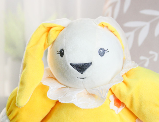 Мягкая игрушка-погремушка ЗАЙЧИК, 24 см