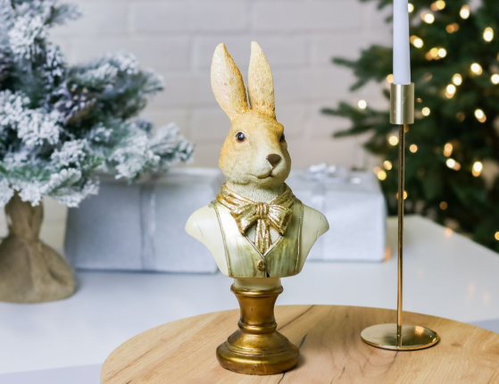 Декоративная статуэтка МИСТЕР КРОЛИК, полистоун, 31 см