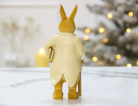 Декоративная фигура КРОЛИК-ДЖЕНТЛЬМЕН, полистоун, 19 см