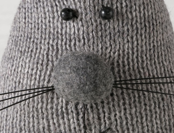 Дверной ограничитель, стоппер КРОЛИК МАРИУС, текстиль, 34 см