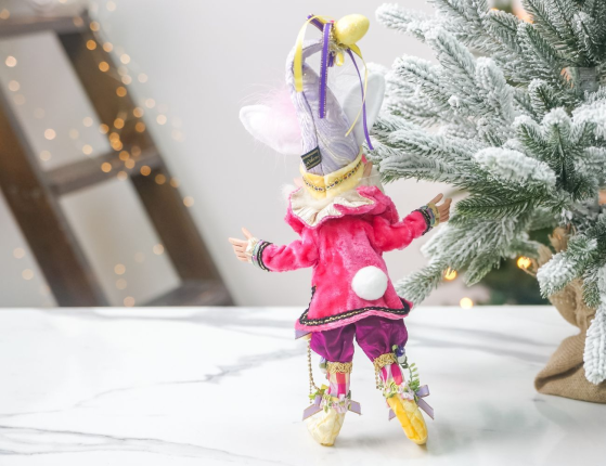 Коллекционная кукла ЭЛЬФ КРОЛЬ - ЩЁГОЛЬ С БУТОНЬЕРКАМИ, 30 см