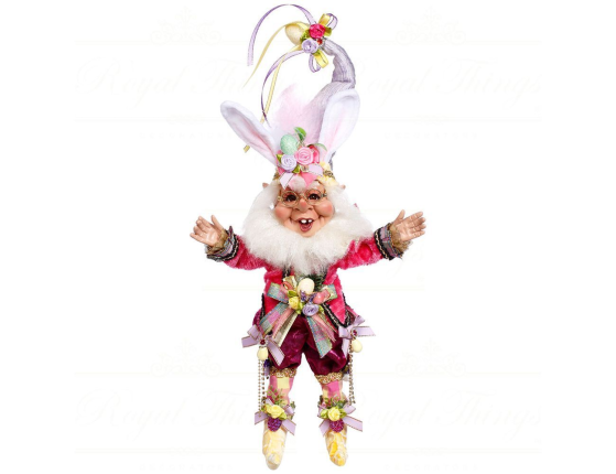 Коллекционная кукла ЭЛЬФ КРОЛЬ - ЩЁГОЛЬ С БУТОНЬЕРКАМИ, 30 см