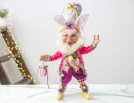 Коллекционная кукла ЭЛЬФ КРОЛЬ - ПРАЗДНИЧНОЕ НАСТРОЕНИЕ, 47 см