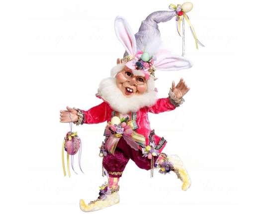 Коллекционная кукла ЭЛЬФ КРОЛЬ - ПРАЗДНИЧНОЕ НАСТРОЕНИЕ, 47 см