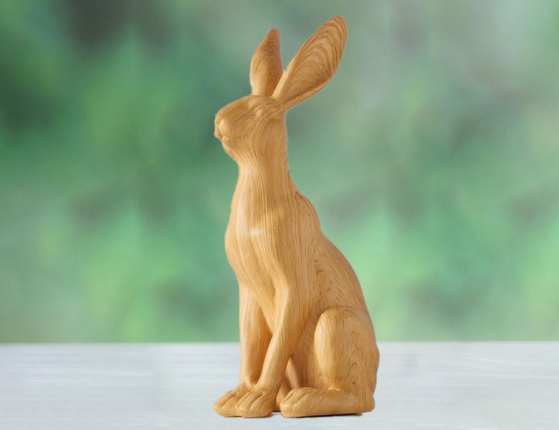 Декоративная фигура КРОЛИК КАЛВИН, полистоун, 31 см