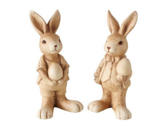 Набор декоративных фигур УШАСТИКИ ПОЗДРАВЛЯЮТ, магнезит, 12 см, 2 шт.