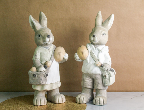 Набор декоративных фигур УШАСТИКИ С ПОДАРКАМИ, 40 см, 2 шт.