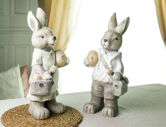 Набор декоративных фигур УШАСТИКИ С ПОДАРКАМИ, 40 см, 2 шт.