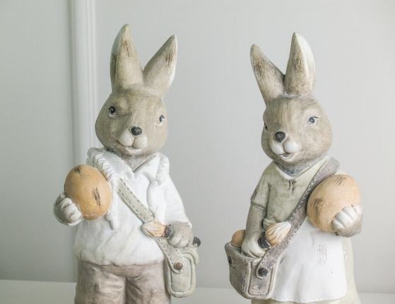 Набор декоративных фигур УШАСТИКИ С ПОДАРКАМИ, 40 см, 2 шт.