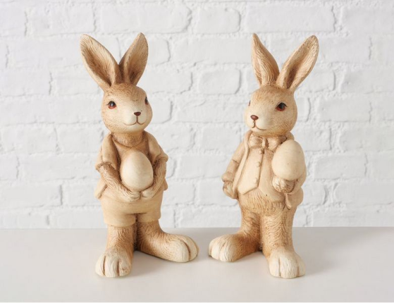 Набор декоративных фигур УШАСТИКИ ПОЗДРАВЛЯЮТ, керамика, 20 см, 2 шт.