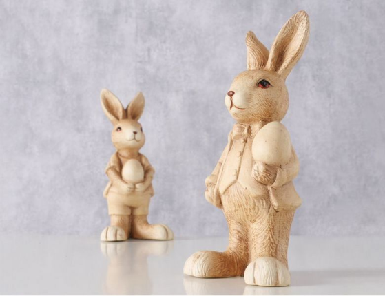 Набор декоративных фигур УШАСТИКИ ПОЗДРАВЛЯЮТ, керамика, 20 см, 2 шт.