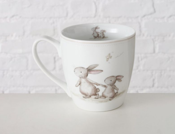 Кружка ЗАЯЧЬИ ЗАБАВЫ: ПРОГУЛКИ, фарфор, 480 мл