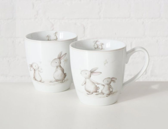 Кружка ЗАЯЧЬИ ЗАБАВЫ: ПРОГУЛКИ, фарфор, 480 мл