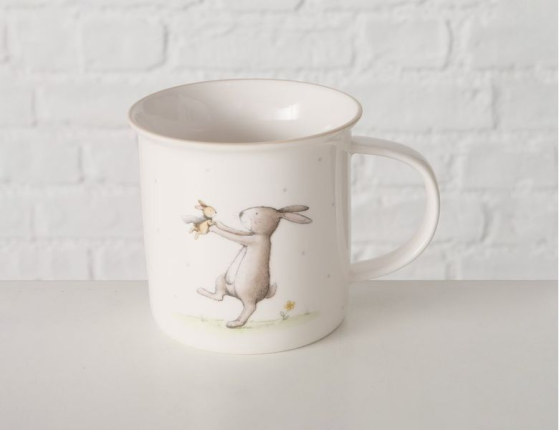 Кружка ЗАЯЧЬИ ЗАБАВЫ: ПРЫГ-СКОК, фарфор, 370 мл