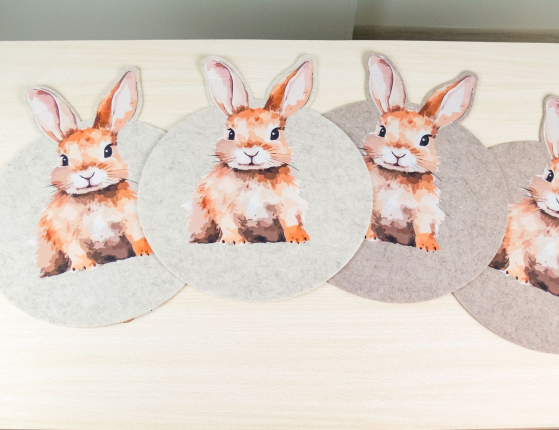 Набор плейсматов ПАСХАЛЬНАЯ НЕЖНОСТЬ, полиэстер, 4 шт.